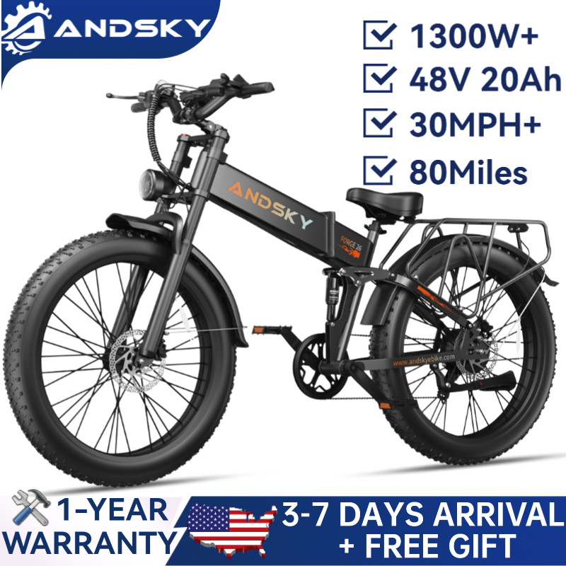 Commuting On Mountain Bike - ANDSKY Forge 26 Opvouwbare Elektrische Fiets