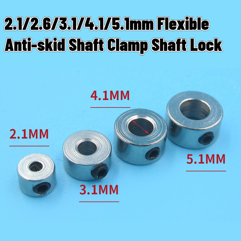 Cable Lock Flexible - 5 Stuks Metalen 2.1Mm/2.6Mm/3.1Mm/4.1Mm/5.1Mm Flex Kabel