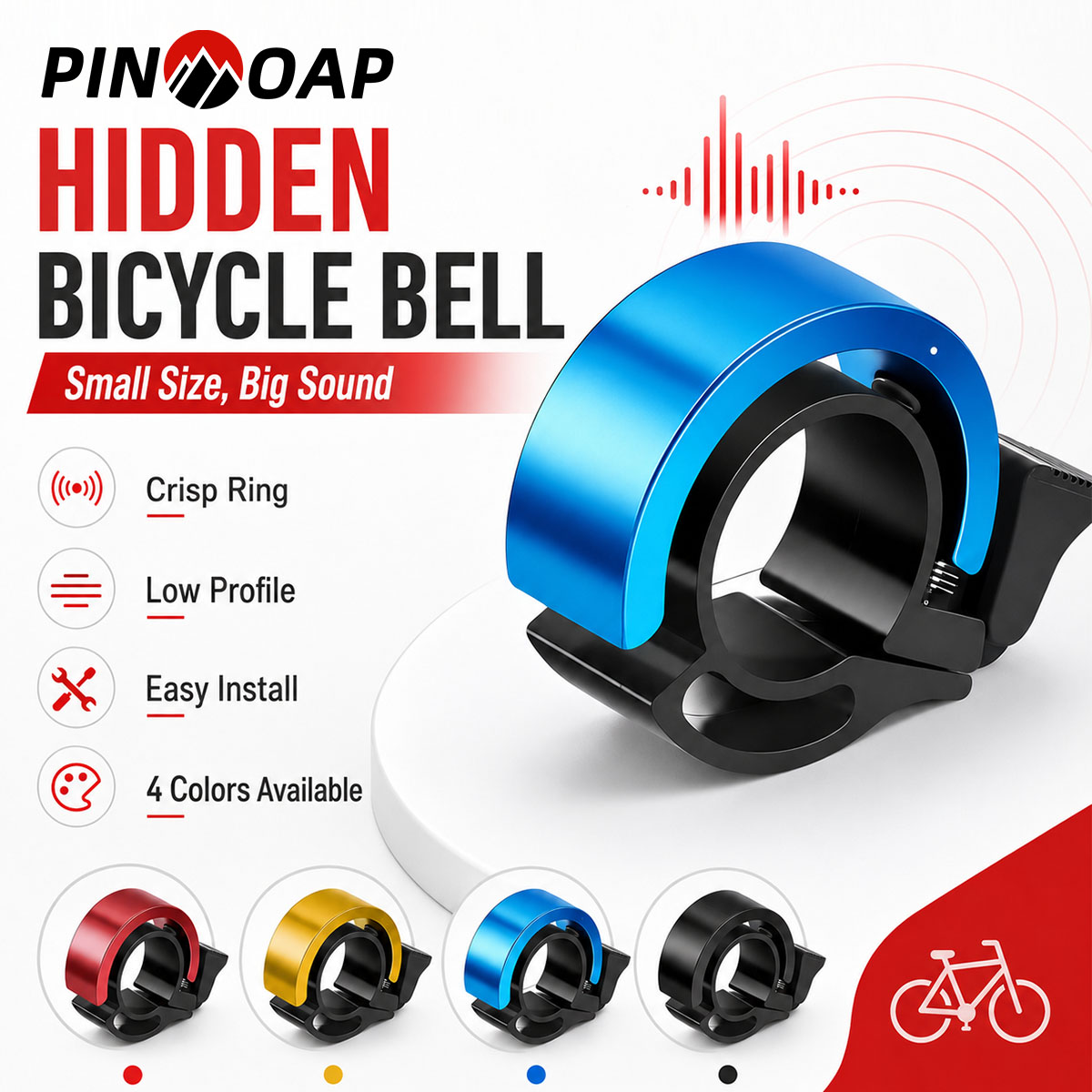 PINMOAP 1PC Fiets Onzichtbare  - Bell Handlebar Ring recensie en prijs