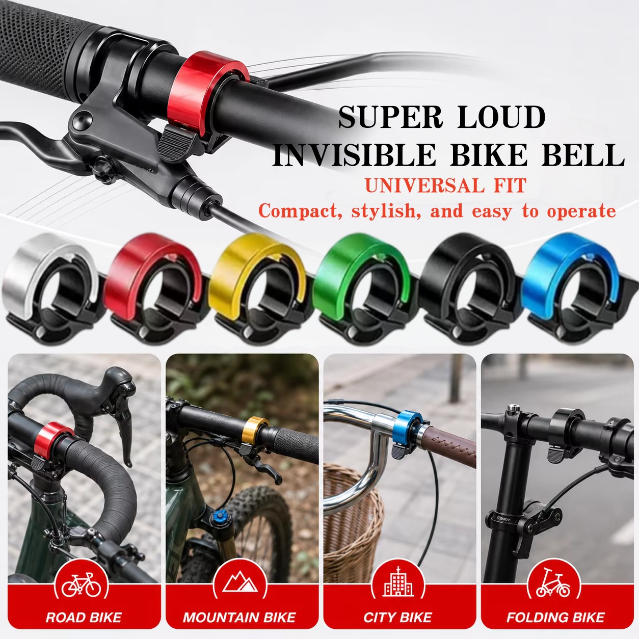 Legering fietsbel Luid helder  - Bell Handlebar Ring recensie en prijs