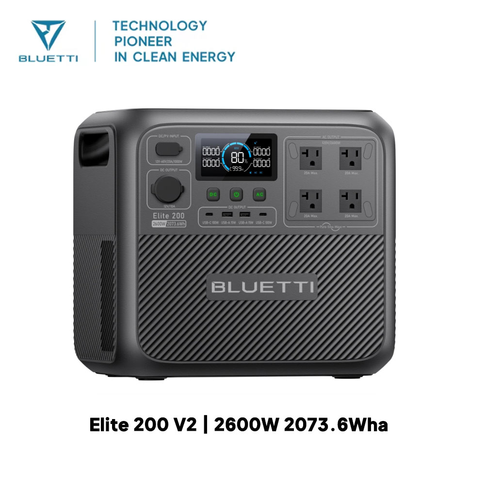 【Renew】BLUETTI Elite 200 V2 dr - Usb Charger Dynamo recensie en prijs
